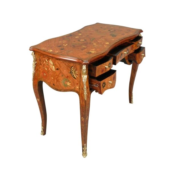Bureau style Louis XV fleuri 5 Bureau Louis XV fleuri