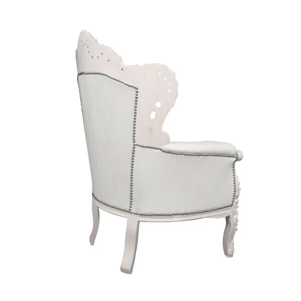 Fauteuil baroque blanc 3 Fauteuil baroque blanc, meubles pour une deco moderne et élégante -