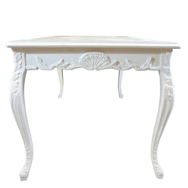 Table baroque blanche 2 Table baroque blanche - Meuble baroque