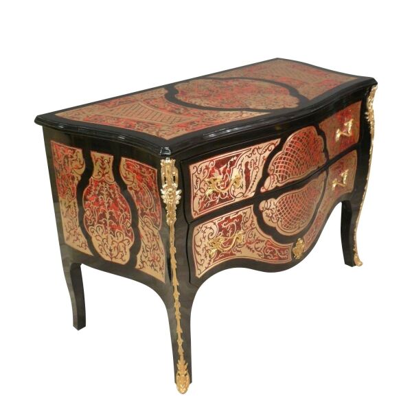 Commode Louis XV style Boulle 2 Commode Louis XV reproduction d'André Charles Boulle