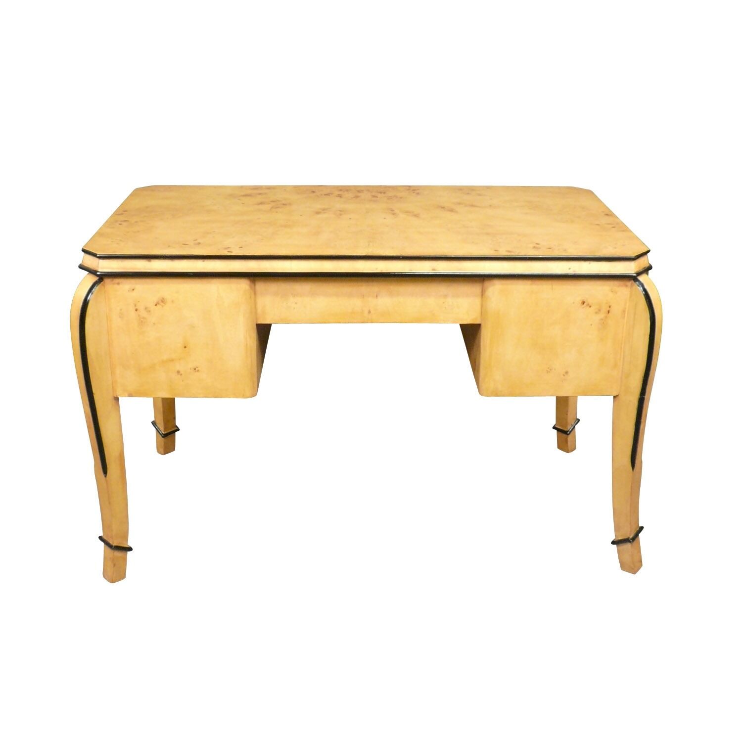 Bureau art déco en loupe d'orme 6 Bureau art déco en loupe d'orme
