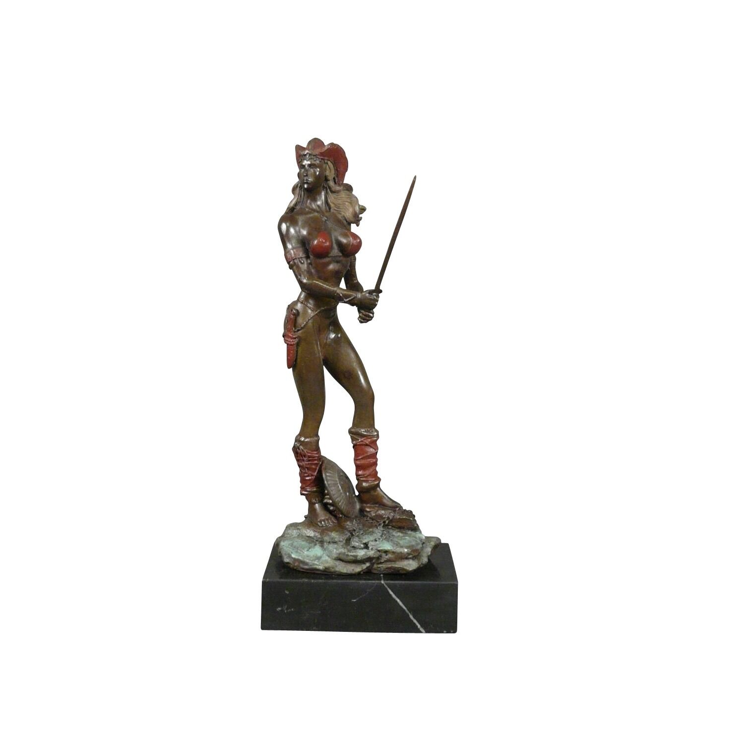 Statue en bronze d'une amazone - Sculptures -