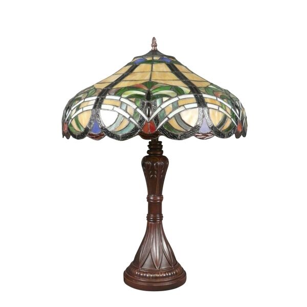 Lampe Tiffany baroque 3 Lampe à poser Tiffany baroque