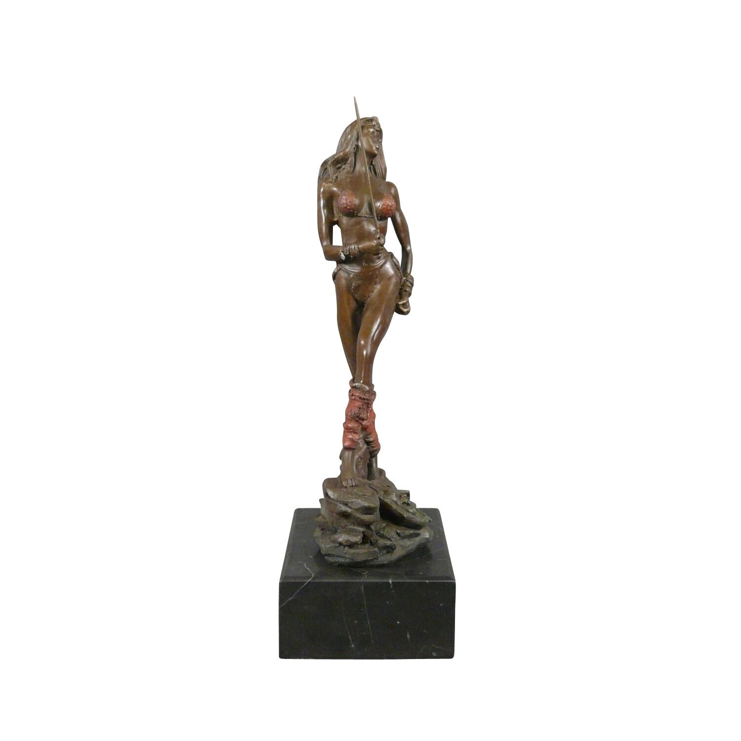 Sculpture - statue en bronze d'une amazone 2 Sculpture - statue en bronze d'une amazone - Art deco