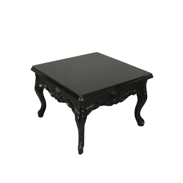 Table baroque basse noire 2 Table baroque basse noire - Meuble baroque -