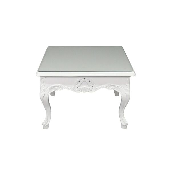 Table baroque basse blanche 2 Table baroque basse blanche