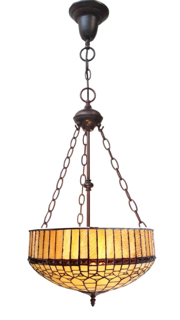 Lustre Tiffany série Londres - Lampe Tiffany - Lampe Tiffany de plafond