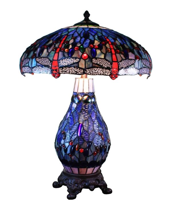 Lampe Tiffany libellule - luminaires dragonfly shop