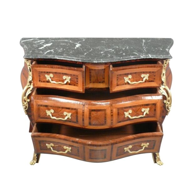 Commode Louis XV galbée 2 Commode Louis XV galbée - Mobilier de style