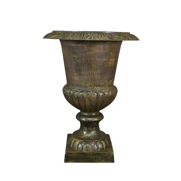 Vase en fonte de fer Médicis vert - H - 66 cm -  Vases Médicis
