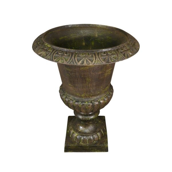 Vase en fonte de fer Médicis - H - 66 cm 2 Vasque Medicis - Vase en fonte de fer Médicis verte - H - 66 cm - Vasques Médicis