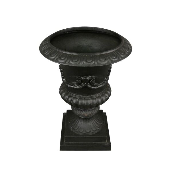 Vase Médicis en fonte - H: 43 cm 2 Vase Médicis en fonte de fer 43 cm noir