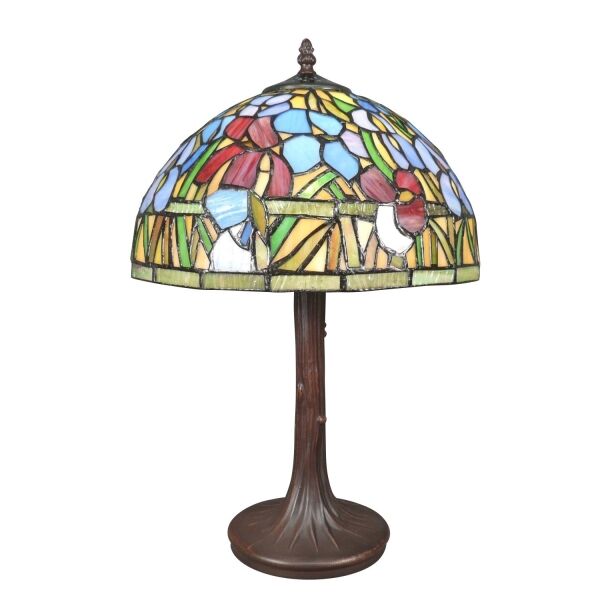 Lampe Tiffany fleurs de Bambous 1 Lampe Tiffany fleurs de Bambous