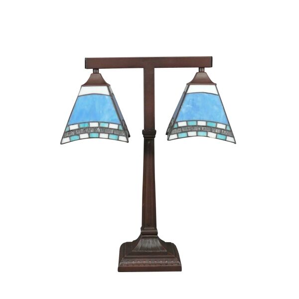 Lampe Tiffany de bureau Méditerranée 2 Lampe Tiffany de Bureau Méditerranée - Histoire et Élégance pour un Espace de Travail Art Déco