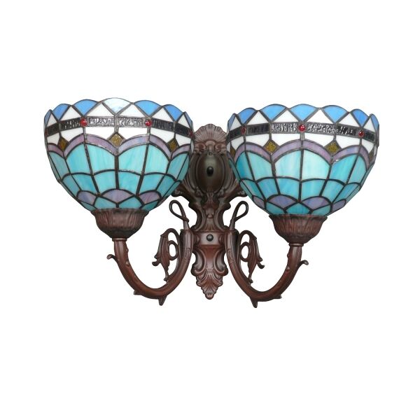 Applique Tiffany collection Méditerranée 3 Applique Tiffany collection Méditerranée - Lampe murale Tiffany