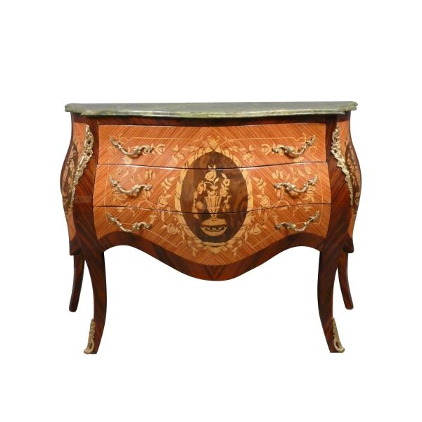 Commode Louis XV avec un marbre vert -  Commode Louis XV -  Commode