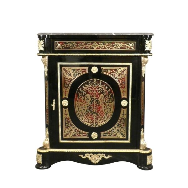 Buffet Empire boulle dessus marbre 2 Buffet Empire Boulle - Meubles de style Napoléon 3 -