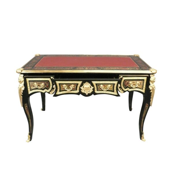 Bureau Louis XV bronze et marqueterie Boulle 4 Bureau Louis XV boulle -
