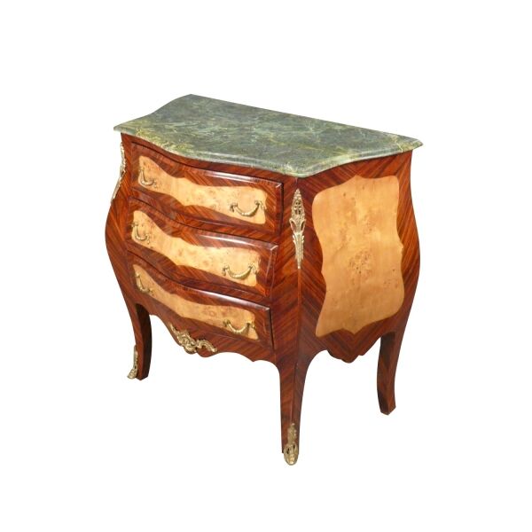 Commode Louis XV qui s'ouvre par 3 tiroirs 3 Commode Louis XV trois tiroirs - Meuble style