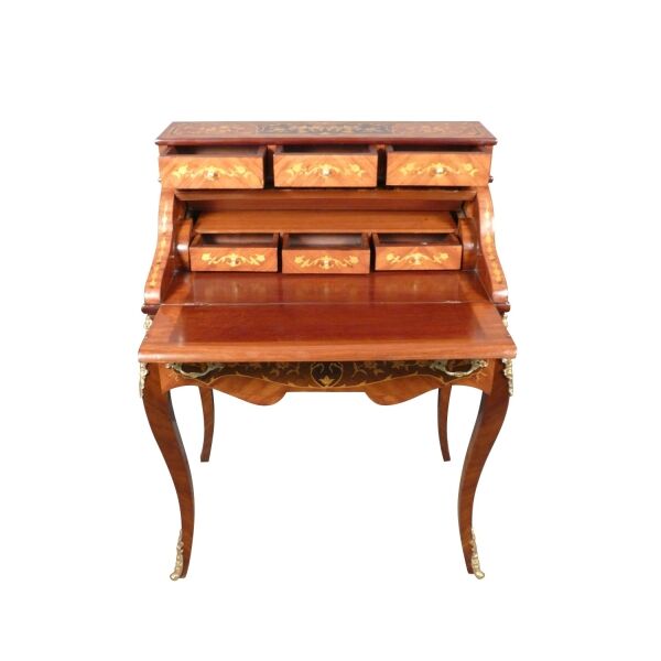 Secrétaire Louis XV style cylindre 5 Secrétaire Louis XV style cylindre - Bureau - Meubles de style -