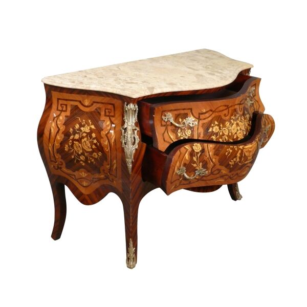 Grande commode Louis XV 4 Grande commode Louis XV - Meuble Louis 15 de rangement