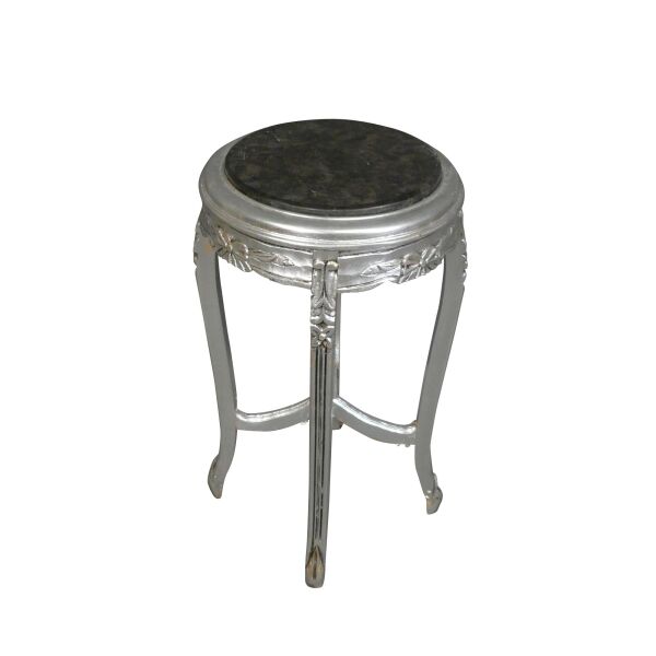 Sellette baroque en bois argenté 3 Sellette baroque en bois argenté piétement Louis XV -