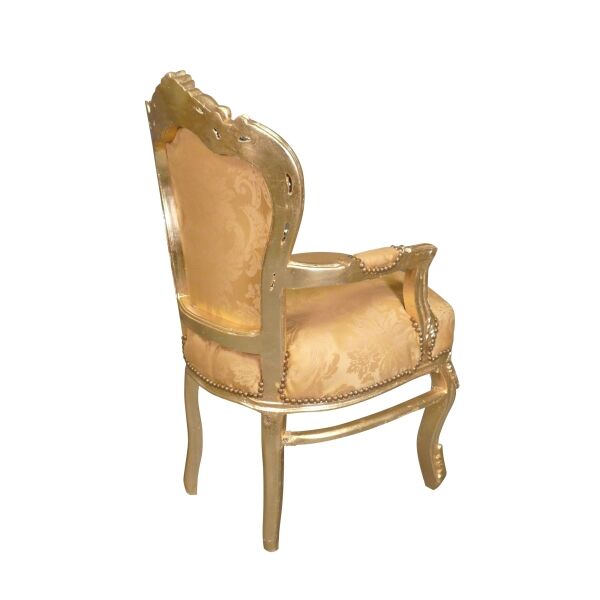 Fauteuil baroque doré 3 Fauteuil baroque doré - Meuble rococo doré