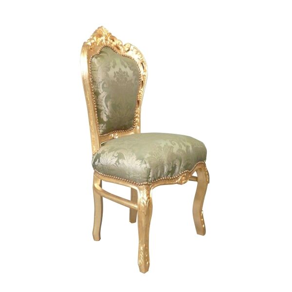 Chaise baroque verte 2 Chaise baroque verte