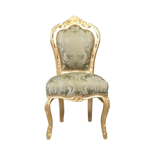 Chaise baroque verte - Meuble de salle à manger