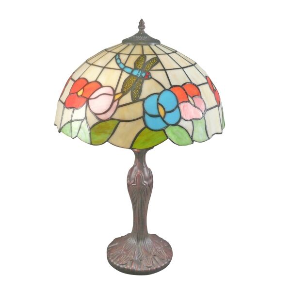Grande lampe Tiffany Nice 4 Grande lampe type Tiffany Nice vintage