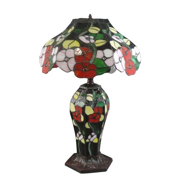 Lampe style Tiffany fleurs 3 Lampe style Tiffany fleurs - Lampes Tiffany originales
