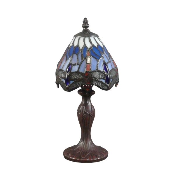 Petite lampe Tiffany libellule 3 Lampe de chevet style Tiffany libellule dragonfly