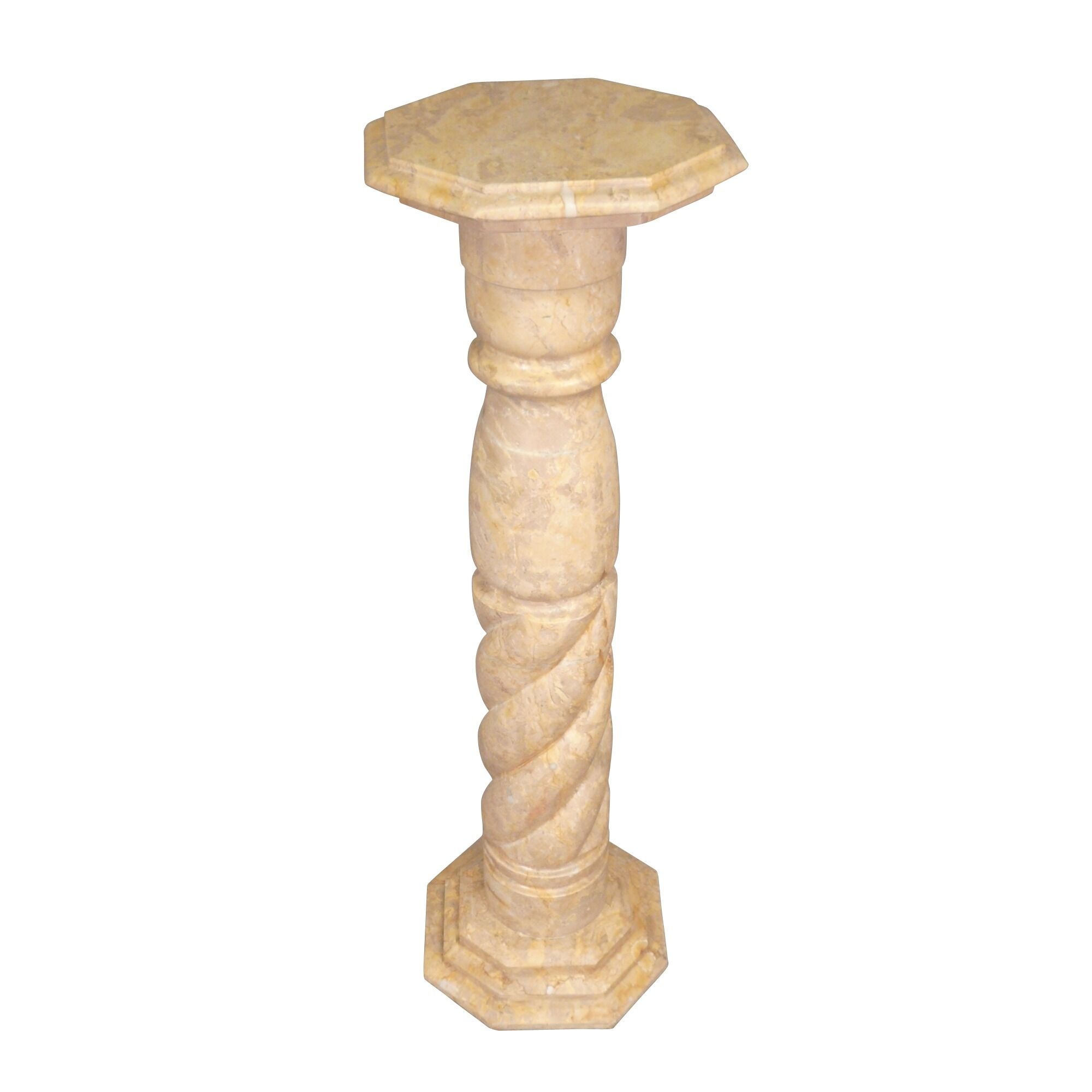 Colonne en marbre beige 2 Colonne en marbre beige - Piédestal en marbre -