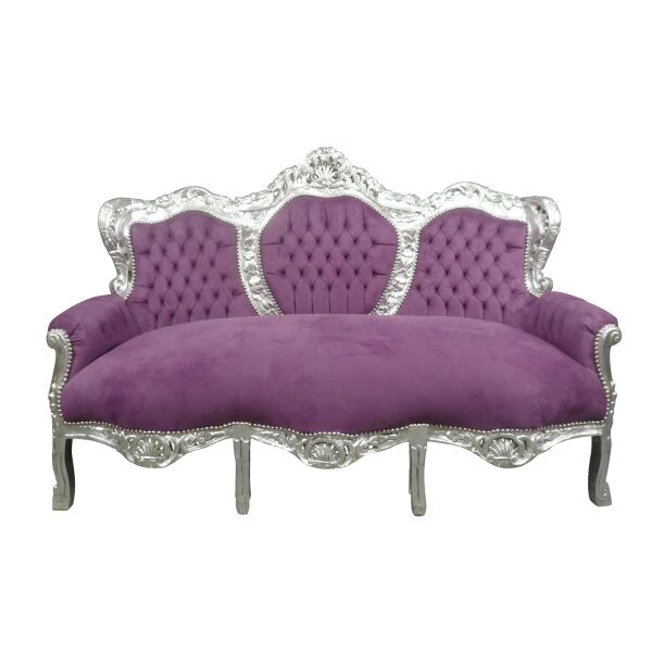 Canapé baroque mauve -  Canapé baroque -  Meuble baroque