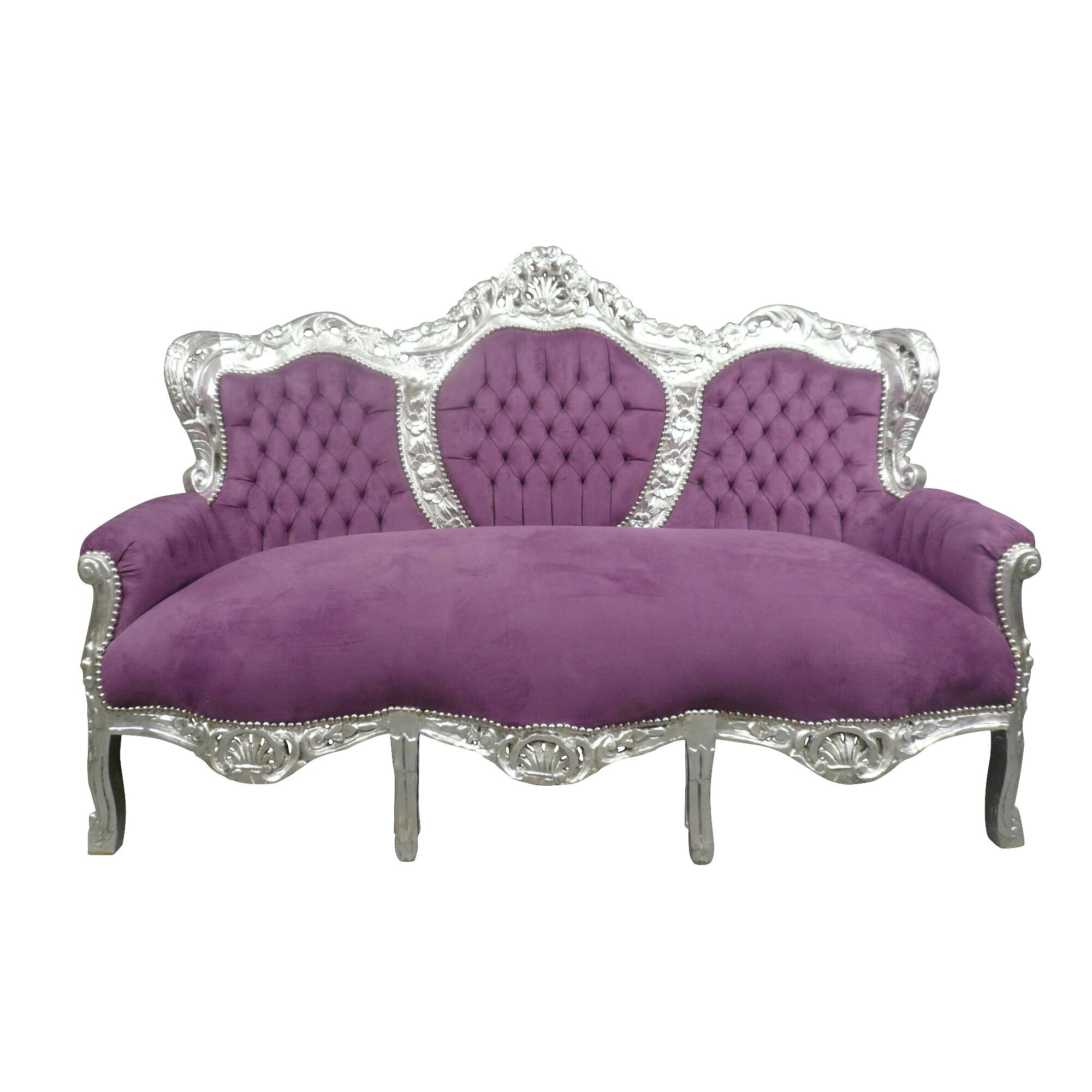 Canapé baroque mauve -  Canapé baroque -  Meuble baroque