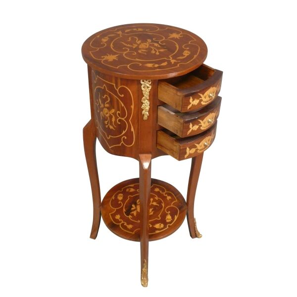 Petite commode ronde Louis XV 4 Petite commode ronde Louis XV - Commode Louis XV - Commode -