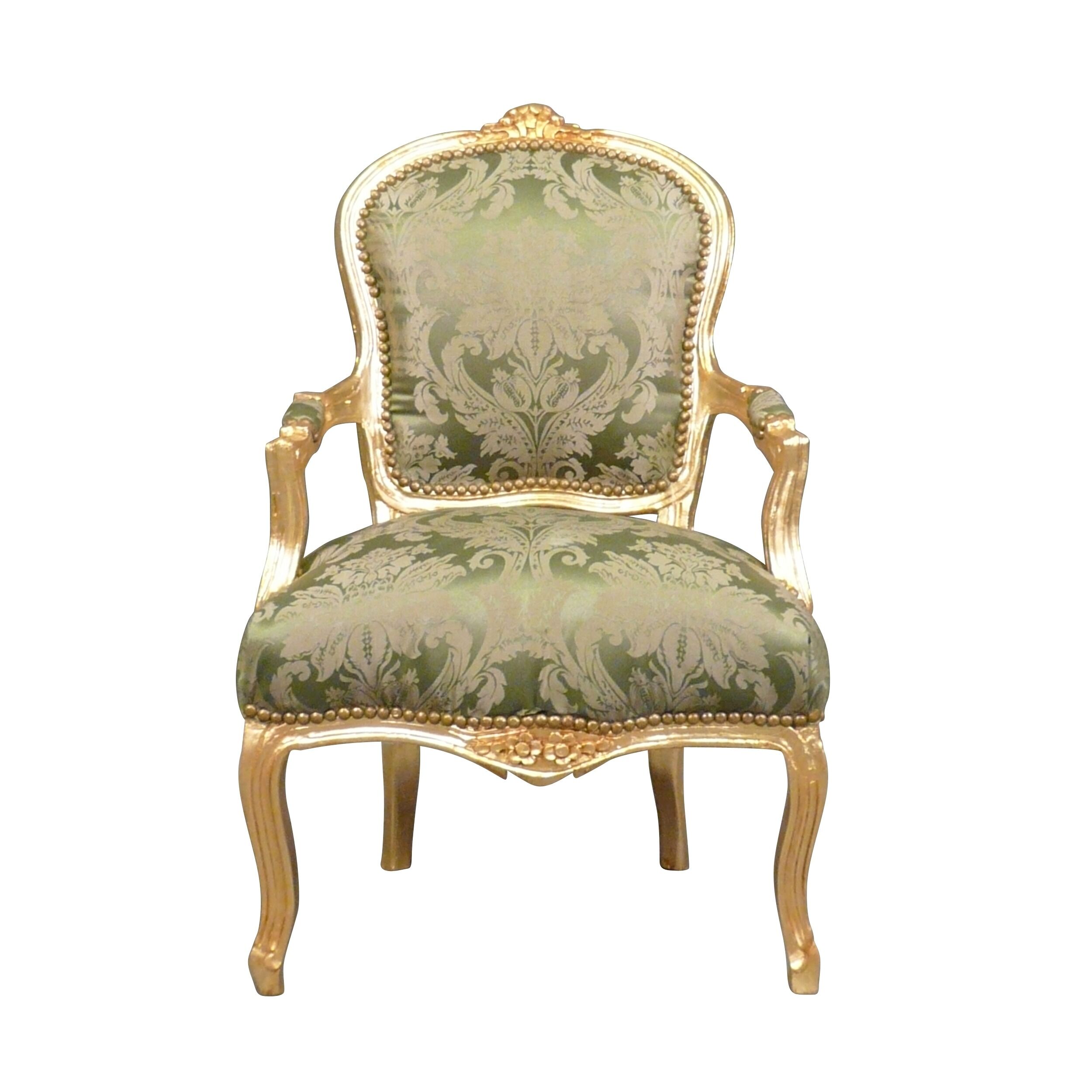 Fauteuil Louis XV vert -  Fauteuil Louis XV -  Fauteuil -