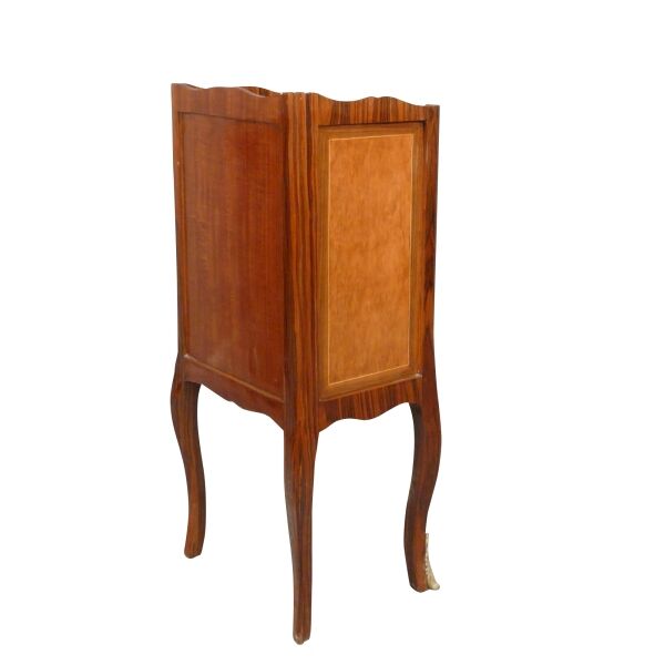 Petite commode en marqueterie Louis XVI 4 Chevet de style 4 tiroirs - Guéridon - Meubles de style -