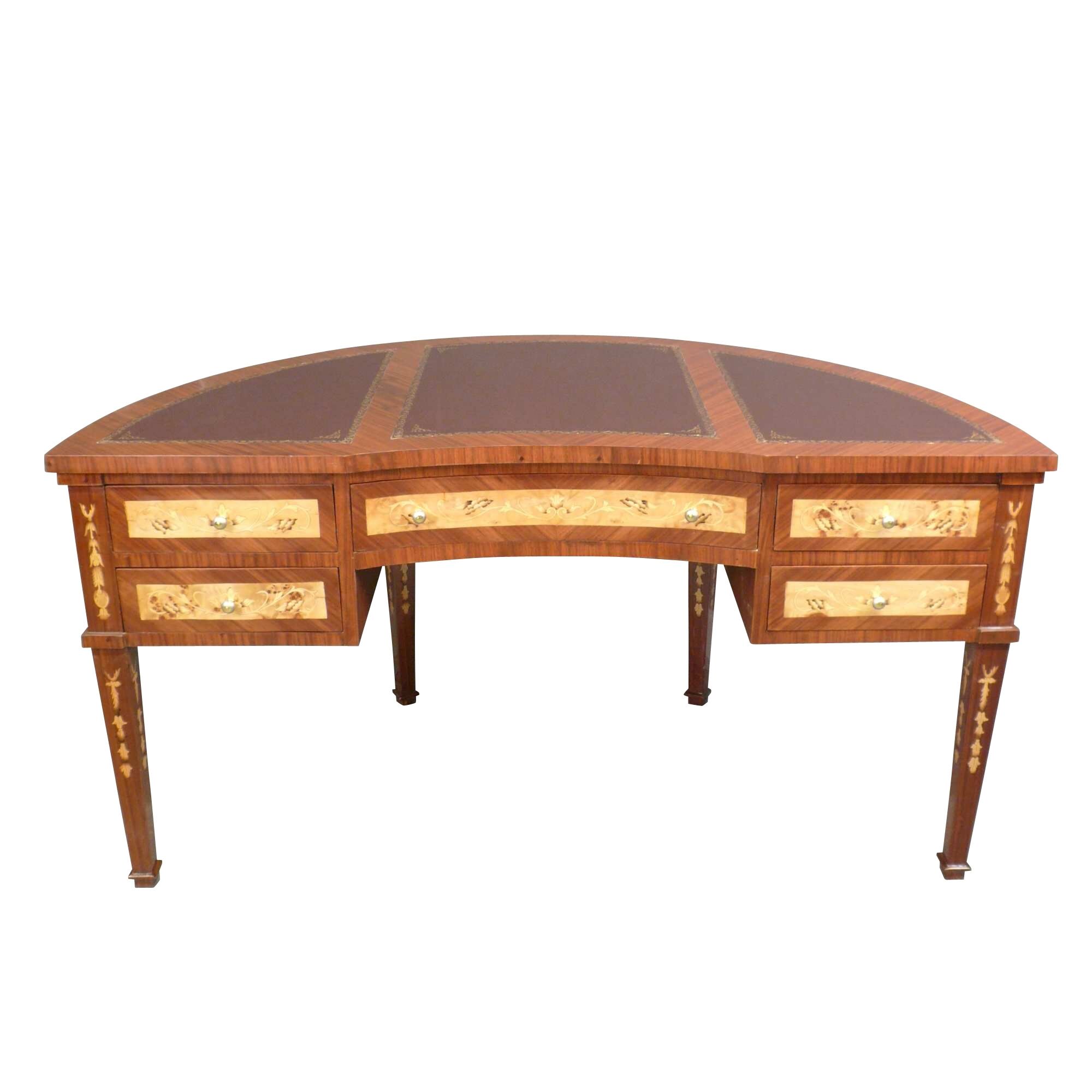 Bureau Louis XVI - Directoire - demi-rond 5 Bureau Louis 16 demi lune