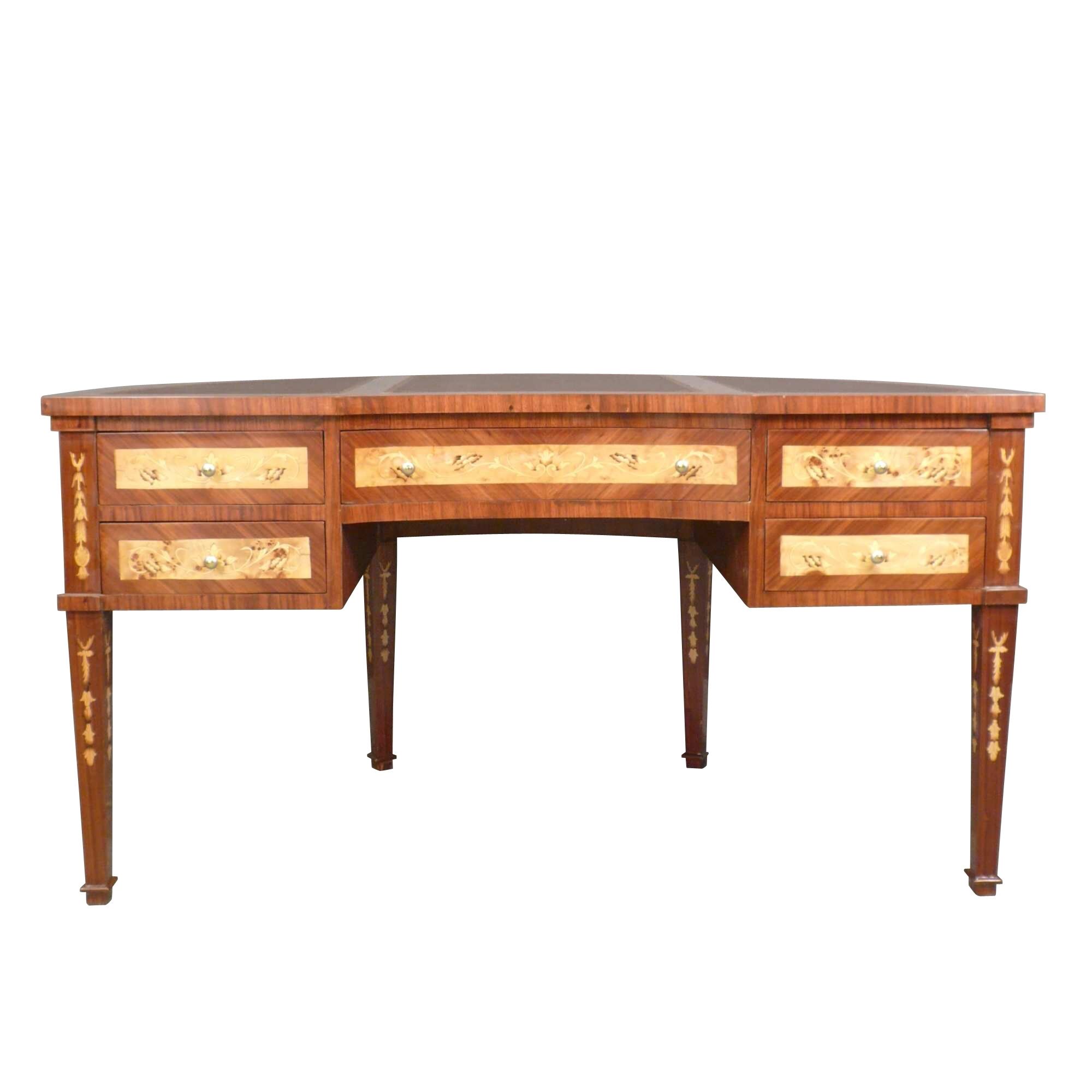 Bureau Louis XVI demi-lune