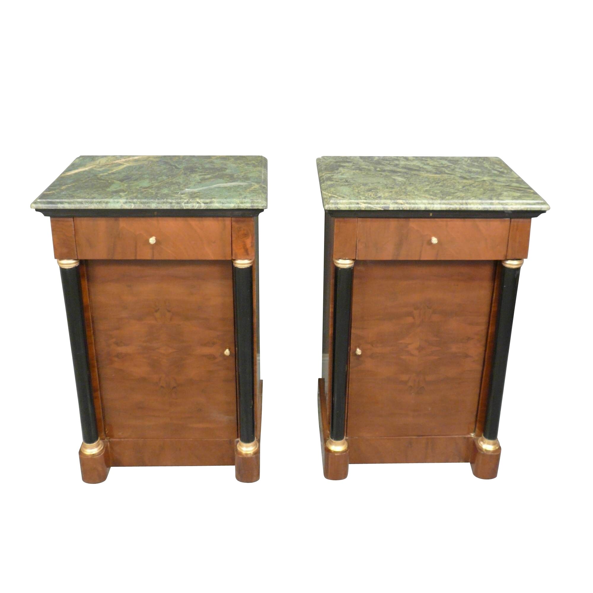 Paire de chevets Empire 10 Paire de chevets style empire - Meubles et commodes style Louis XV -