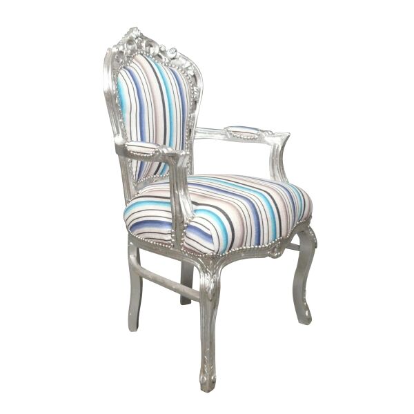 Fauteuil baroque multicolore 3 Fauteuils pas cher baroque multicolore