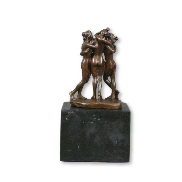 Sculpture bronze - Les trois grâces 2 Statue en bronze - Les trois grâces - Déesses grecques -