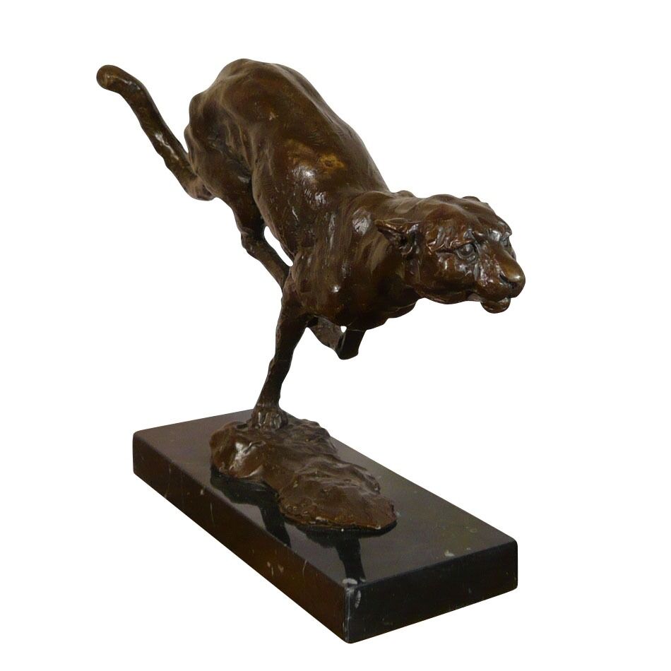 Statue en bronze - Le guépard 4 Statues bronze - Le guépard