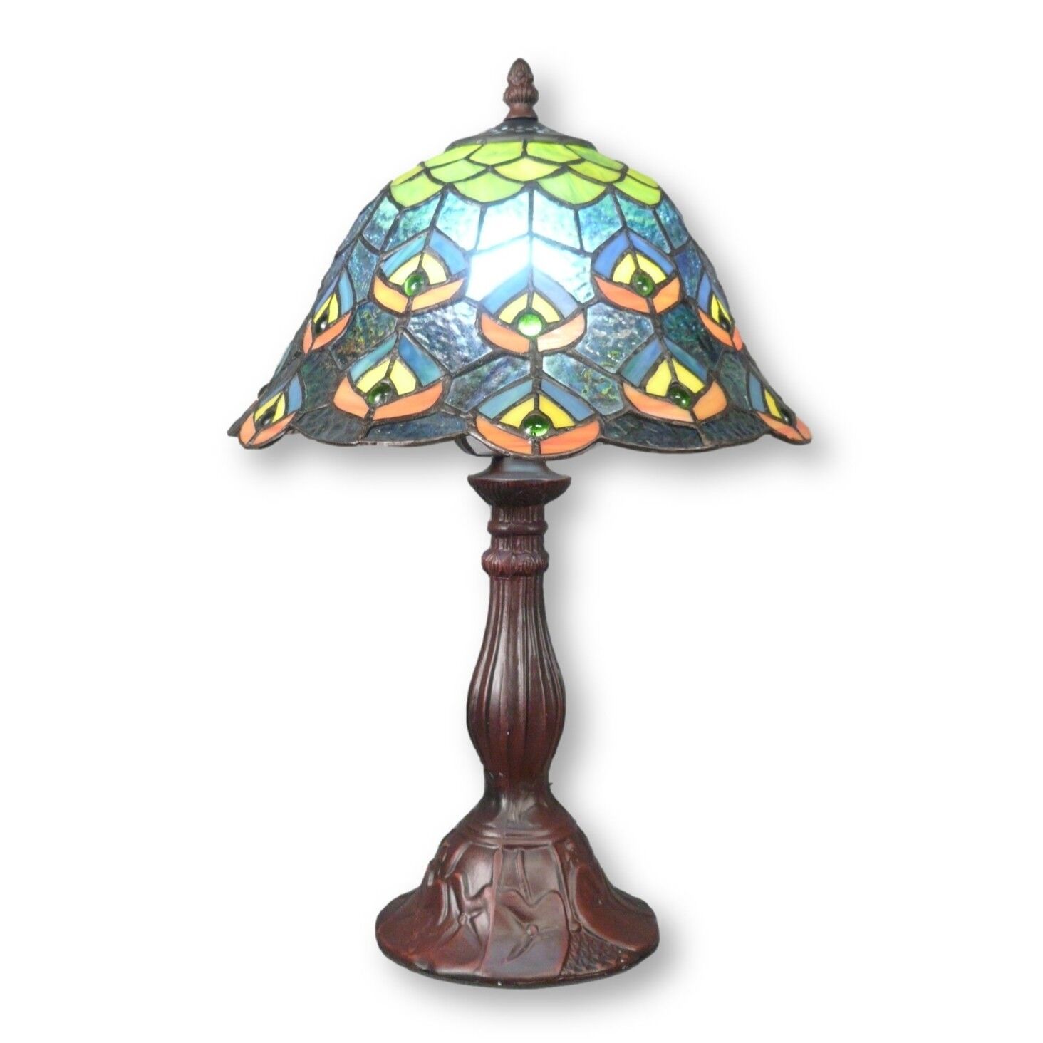 Lampe Tiffany "Peacock" 1 Lampe Tiffany peacock - Lampes de table