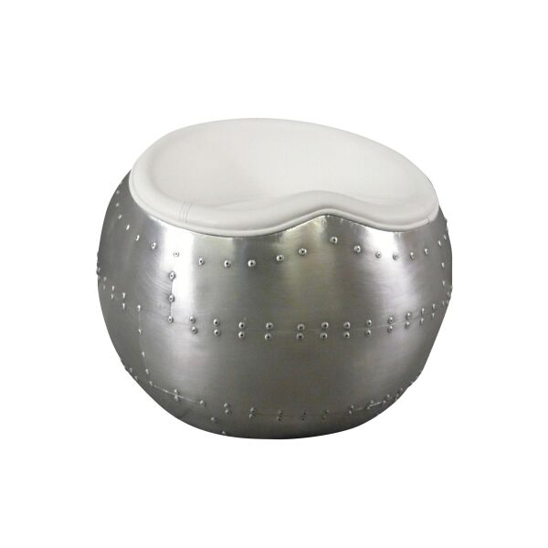 Pouf aviateur blanc 1 Pouf aviateur blanc