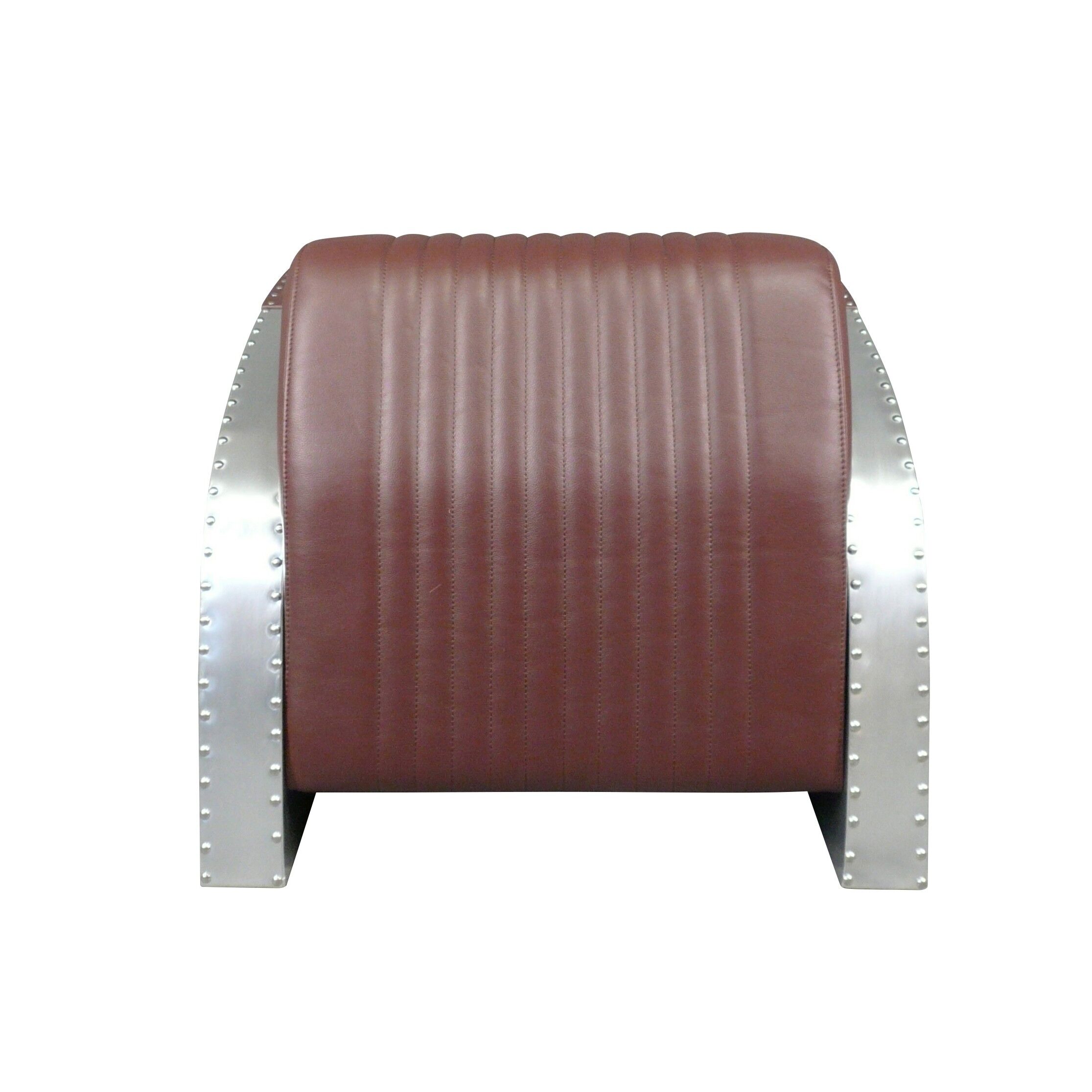 Fauteuil club aviateur 2 Fauteuil club aviateur - Mobilier aviateur en métal style industriel