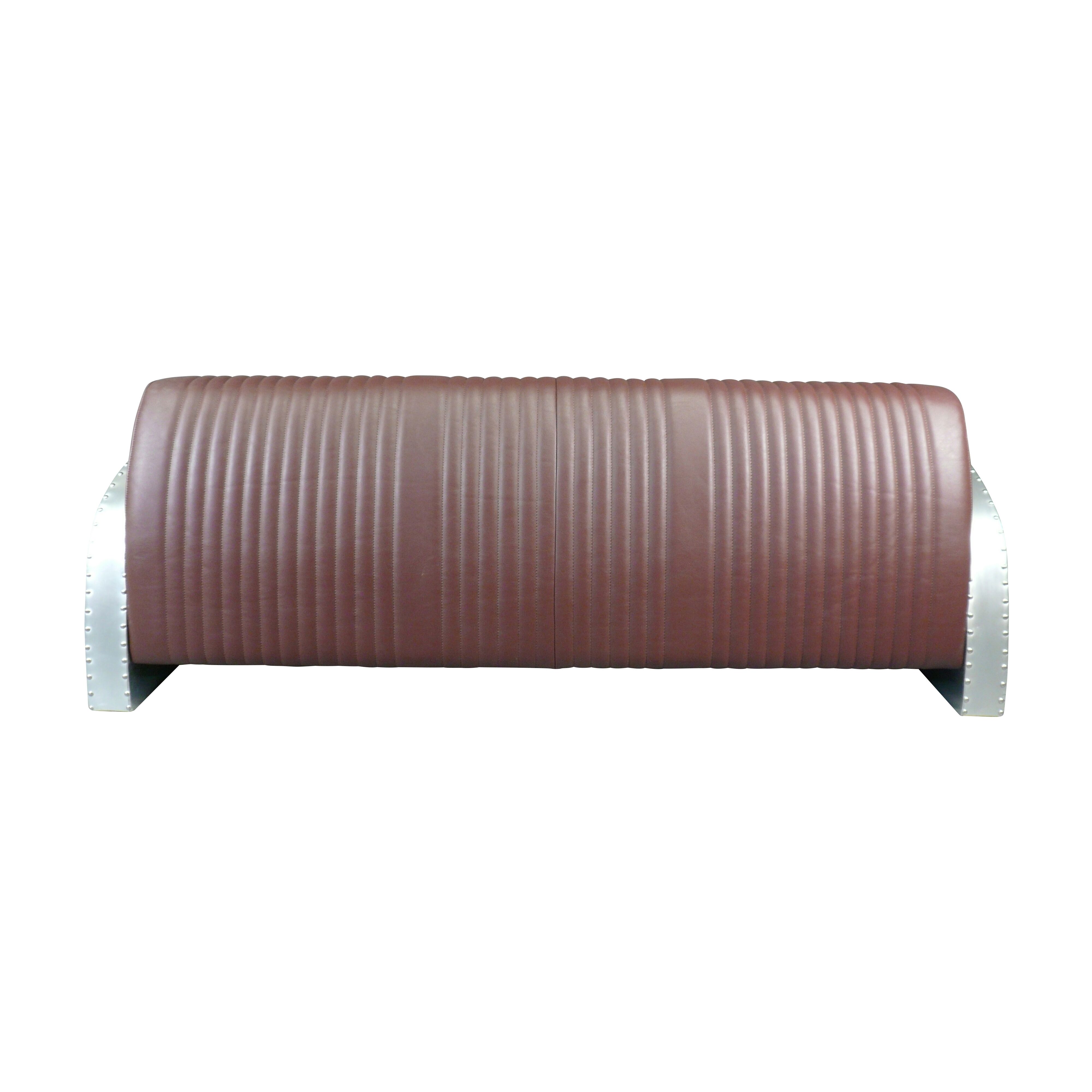 Canapé club aviateur 3 places 2 Canapé club aviateur 3 places - Meuble aviateur de salon