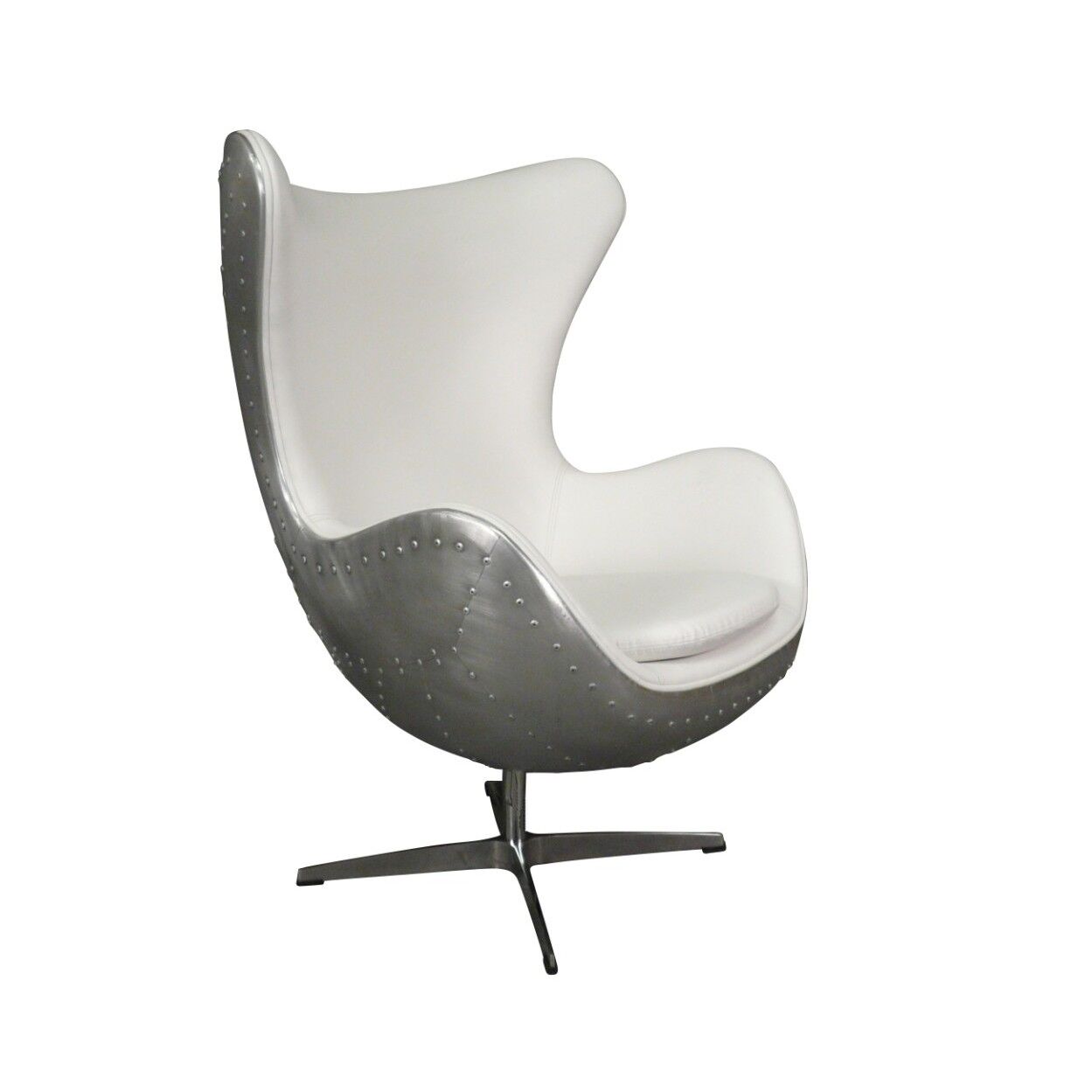 Fauteuil aviateur blanc 2 Fauteuil aviateur design blanc - Fauteuils blanc aviateur