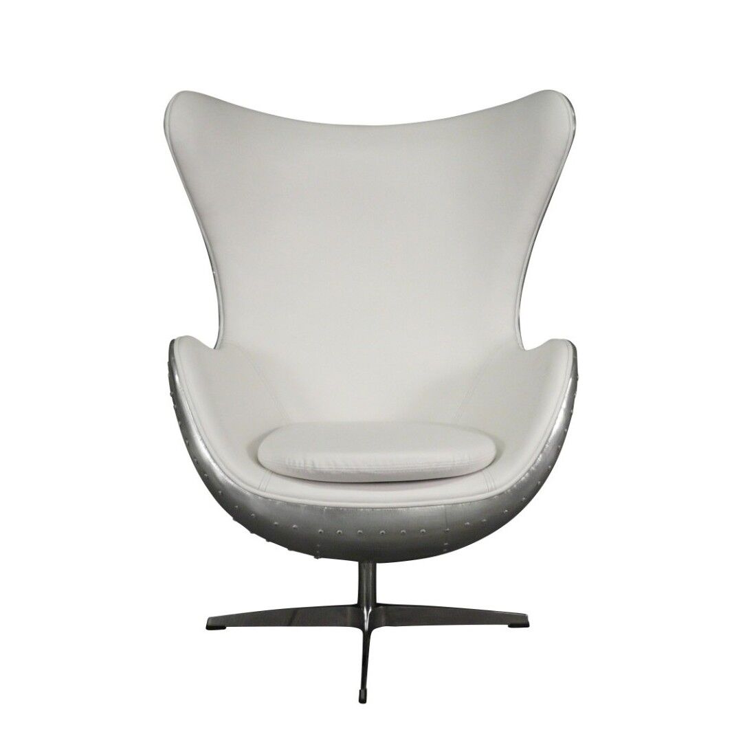 Fauteuil aviateur blanc design